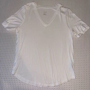 A New Day White Fitted Short Sleeve Tee